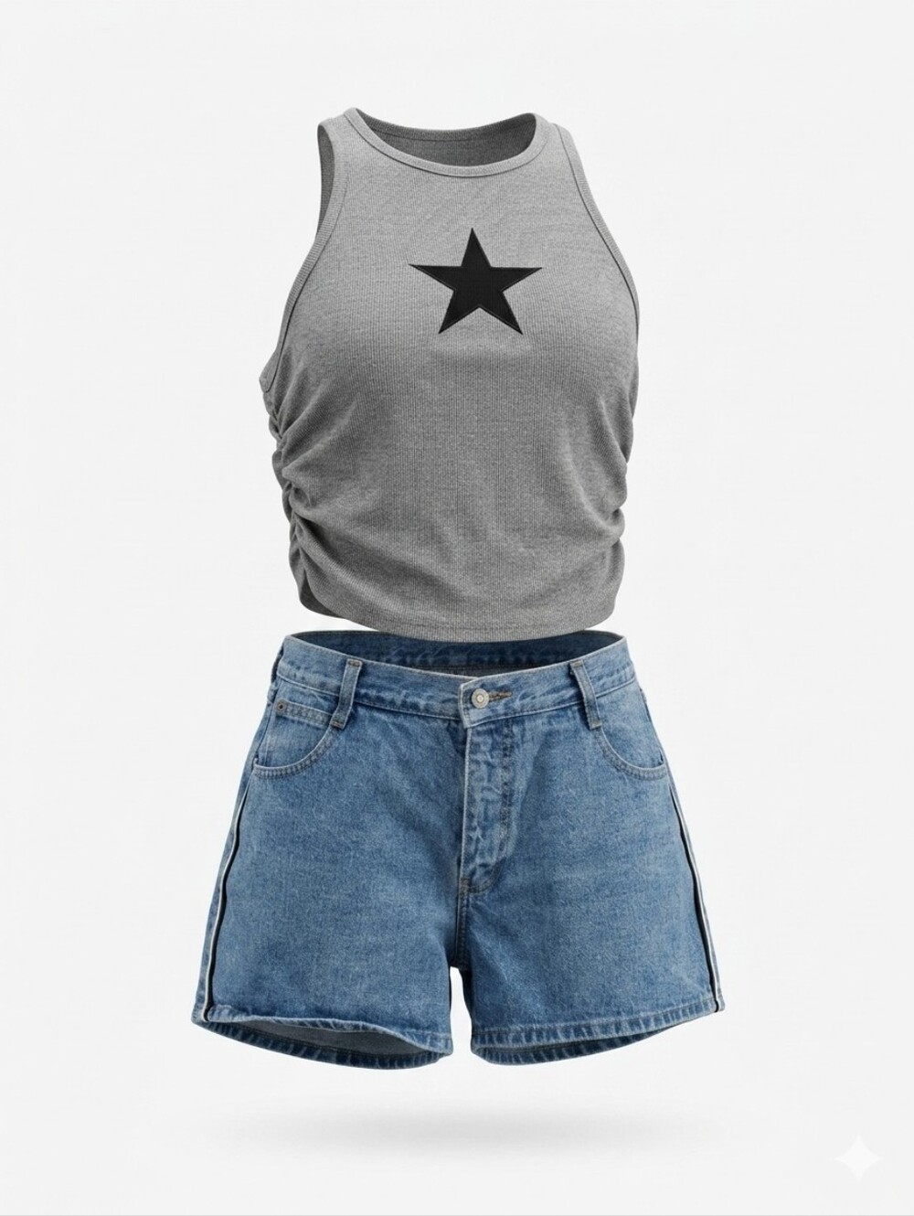 Vintage Plugg Denim Shorts Jorts 32 Waist Baggy Skater Cyber Grunge Y2K Shorts